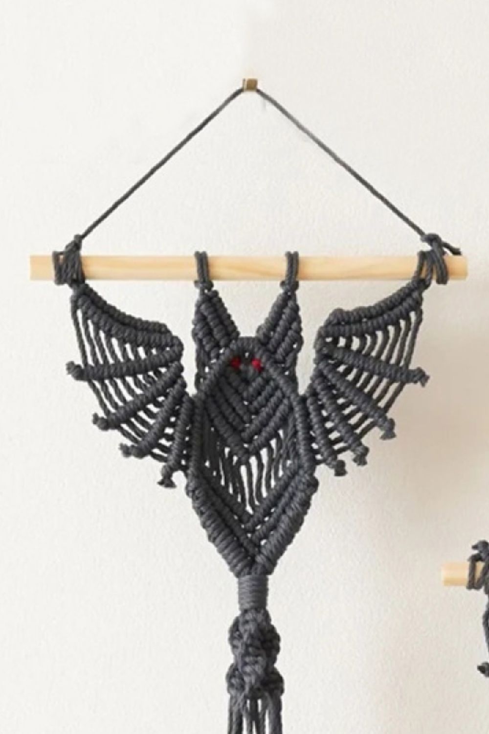 39.4" Bat Macrame Wall Plant Hanger